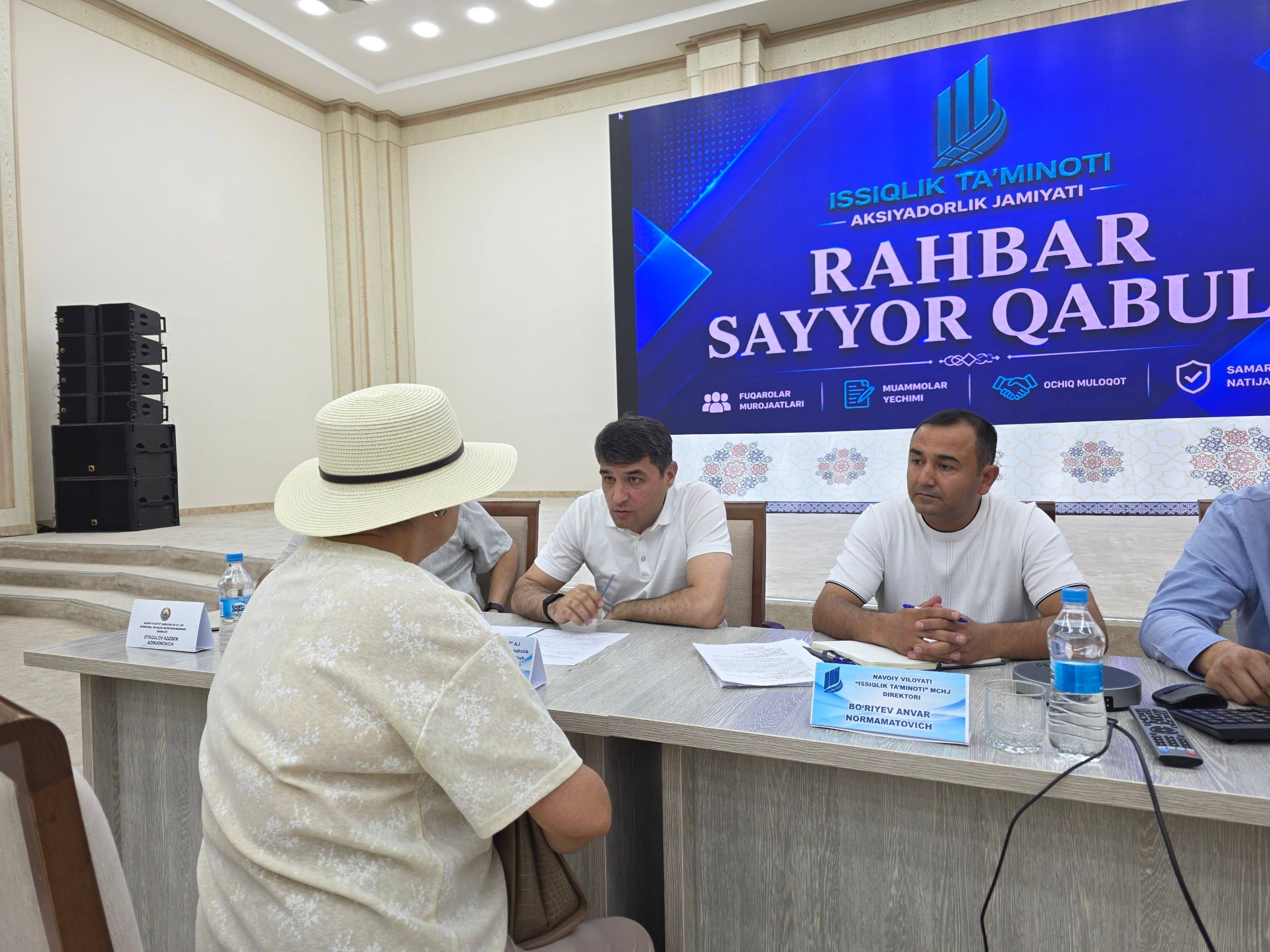 Murojaatdan yechimgacha: Navoiyda sayyor qabul davom etmoqda