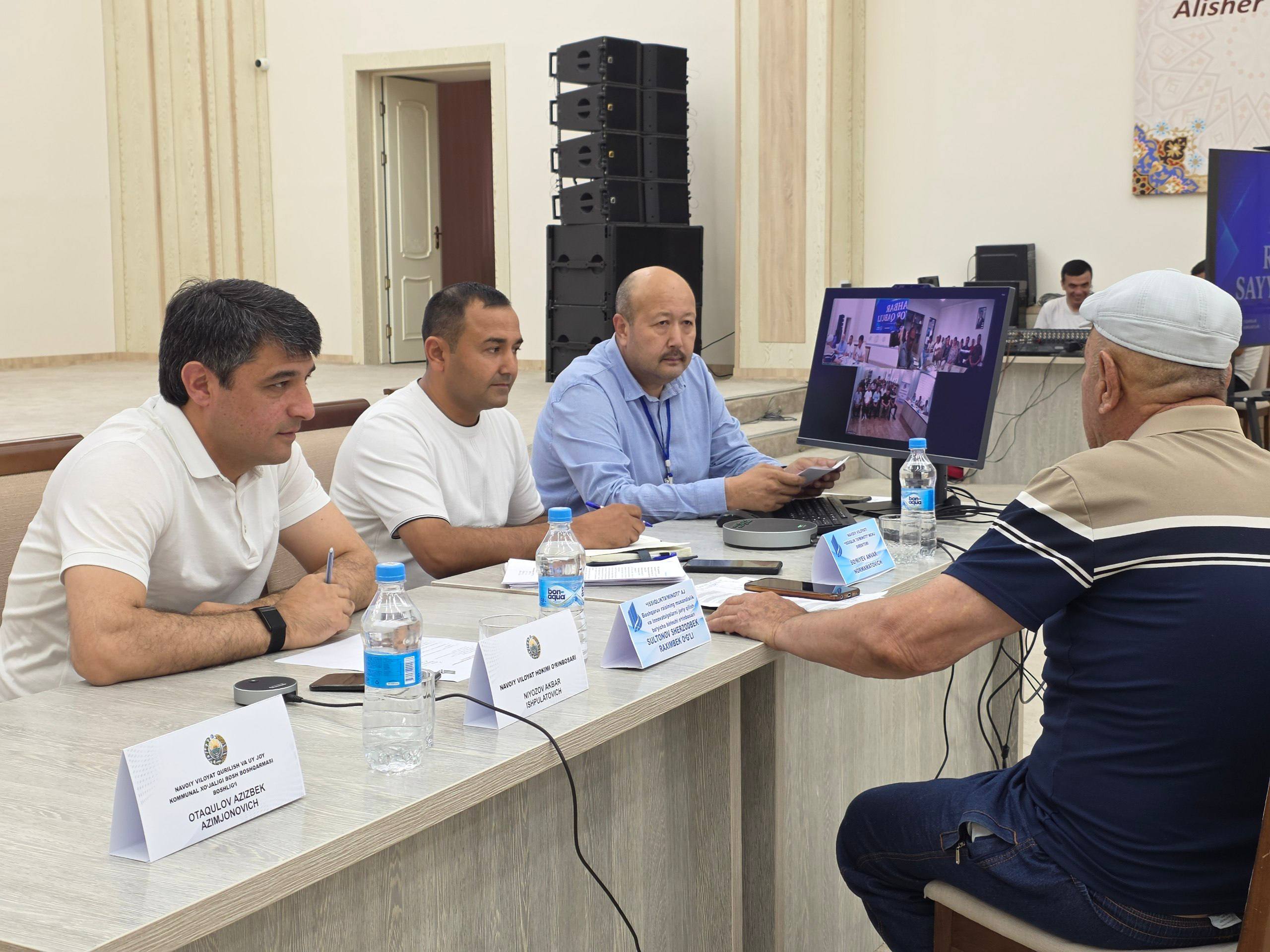 Murojaatdan yechimgacha: Navoiyda sayyor qabul davom etmoqda