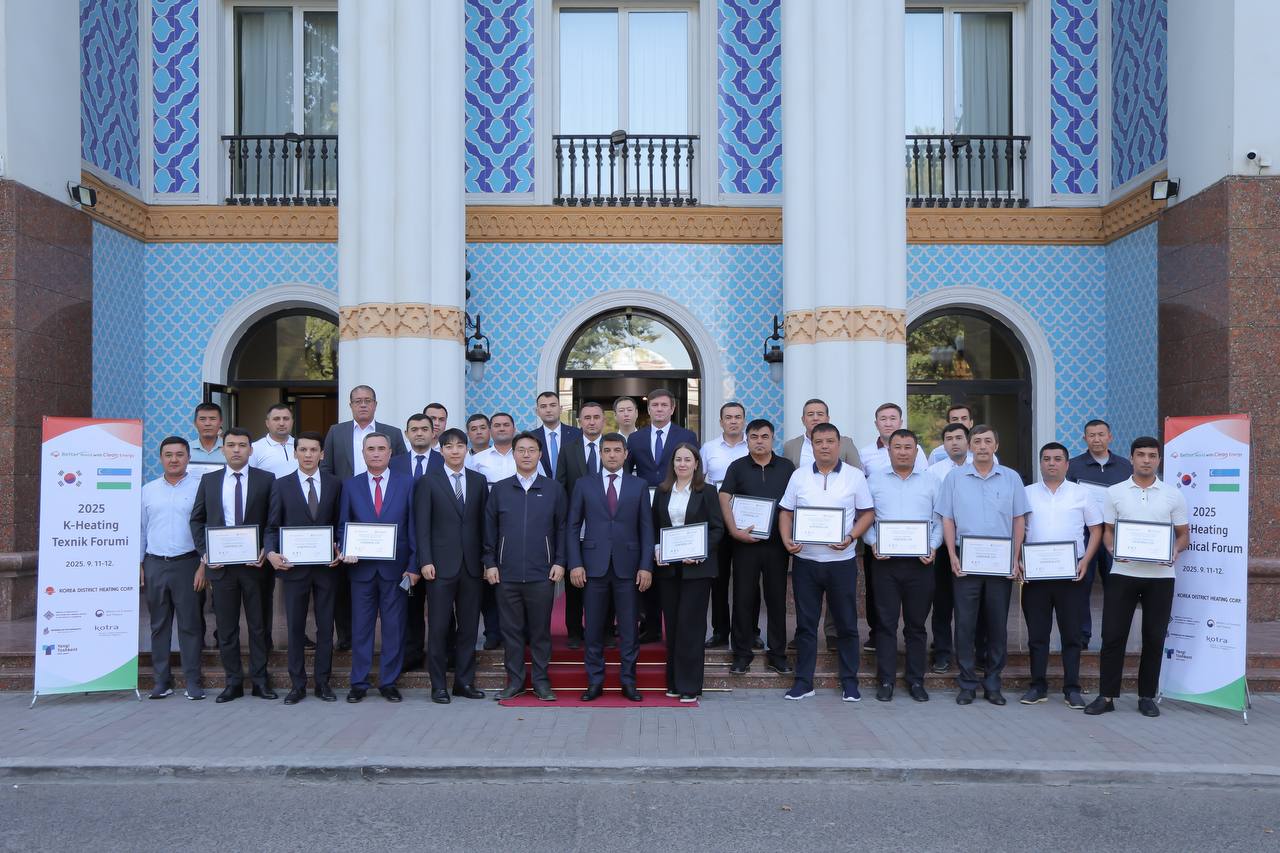 Xabar berganimizdek, ikki kun davomida “O‘zbekistonda markazlashgan issiqlik ta’minoti tizimini modernizatsiya qilish” mavzuida O‘zbekiston - Koreya forumi bo‘lib o‘tdi.
